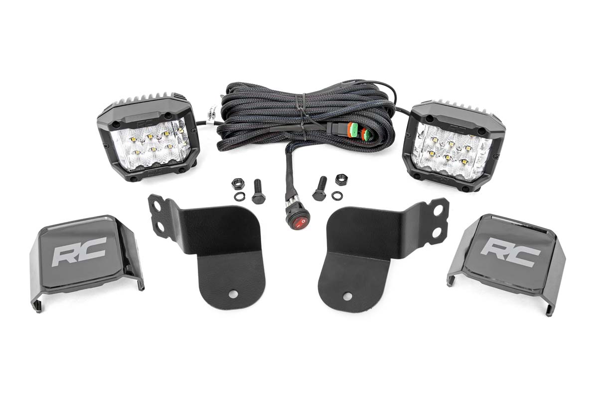 Polaris General 1000 EPS LED Light Kit - Rough Country - Cage Mount, 3